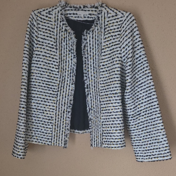 ANN MASHBURN Monochrome Striped Blazer - Picture 4 of 7